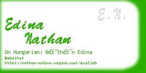 edina nathan business card